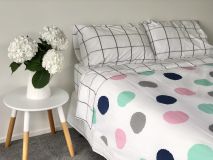 Statement Spots organic cotton duvet
