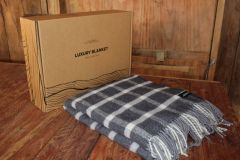 Small Herringbone Check - Charcoal