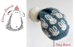 Bunny pompom hat