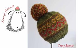 Fair Isle pompom hat