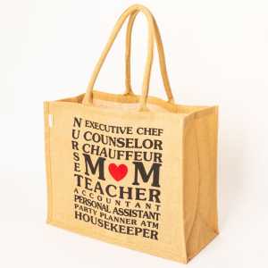 Natural Jute carry bag for M♥M